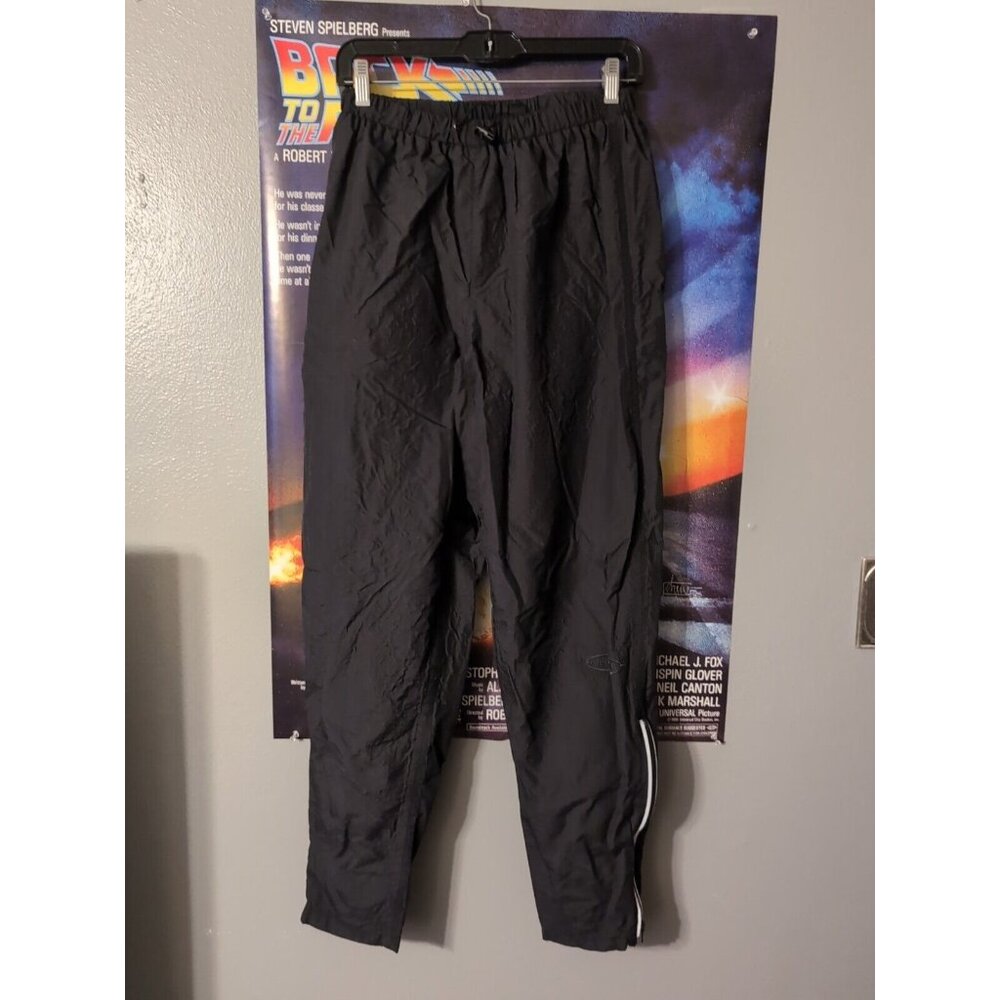 Performance Men's Black Zip Hem Lined Bicycle Wind Pants Size M